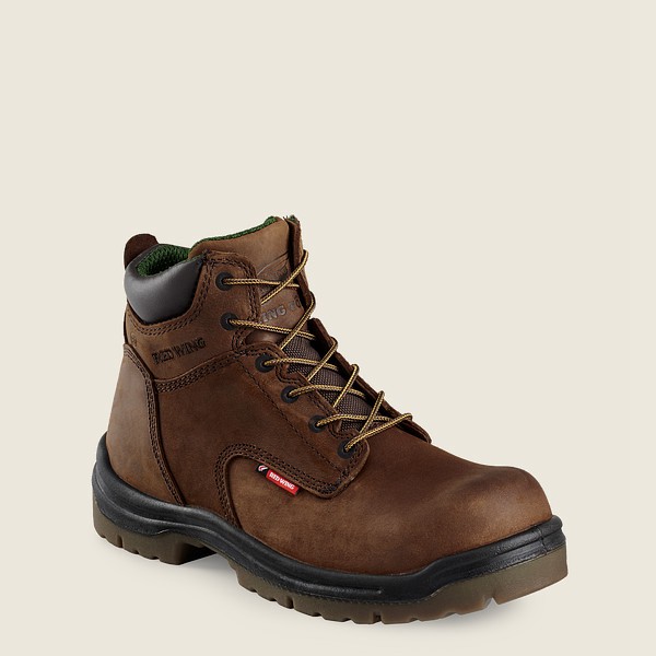 Safety Støvler Herre - Red Wing King Toe® - 6-Inch Toe - Brune - PXLHKZ-436